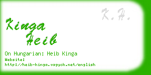 kinga heib business card